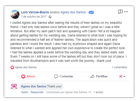 Agnes dos Santos Testmonials 01 Agnes dos Santos Testmonials 01